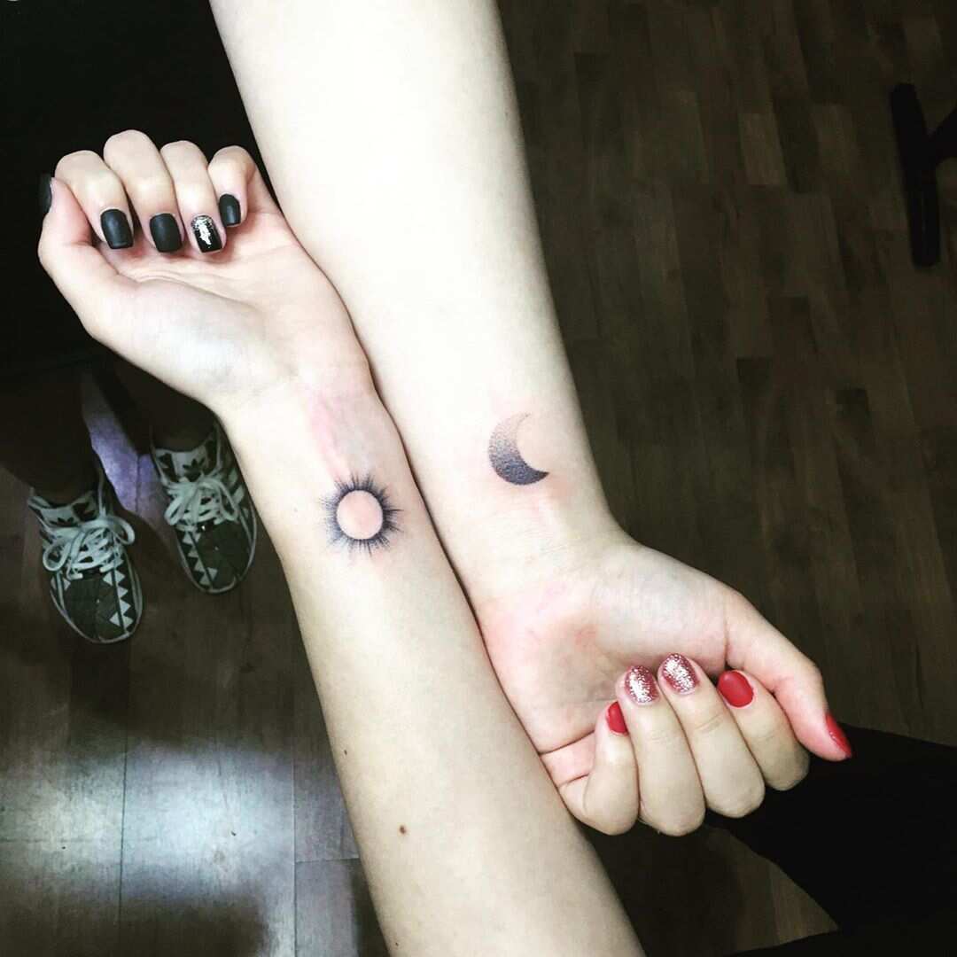 Friendship tattoos: best tattoo ideas for you and your bff - Legit.ng